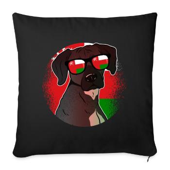 Oman - Housse de coussin décorative 45 x 45 cm - noir - Devant