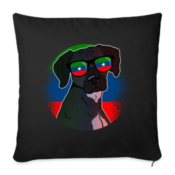 Ogaden - Housse de coussin décorative 45 x 45 cm - noir - Devant