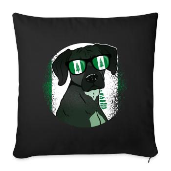 Norfolk Island - Sofa pillowcase 17,3'' x 17,3'' (45 x 45 cm) - black - Front
