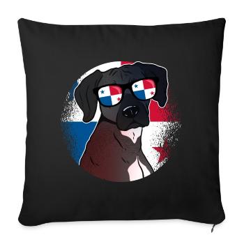 Panama - Sofa pillowcase 17,3'' x 17,3'' (45 x 45 cm) - black - Front