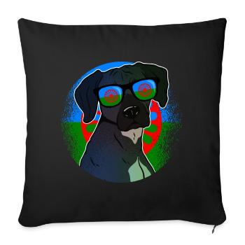 Roma - Sofa pillowcase 17,3'' x 17,3'' (45 x 45 cm) - black - Front