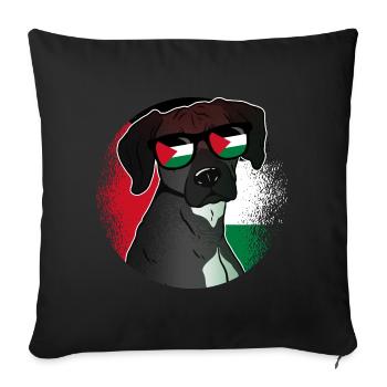 Palestine - Housse de coussin décorative 45 x 45 cm - noir - Devant