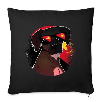 Papua New Guinea - Sofa pillowcase 17,3'' x 17,3'' (45 x 45 cm) - black - Front