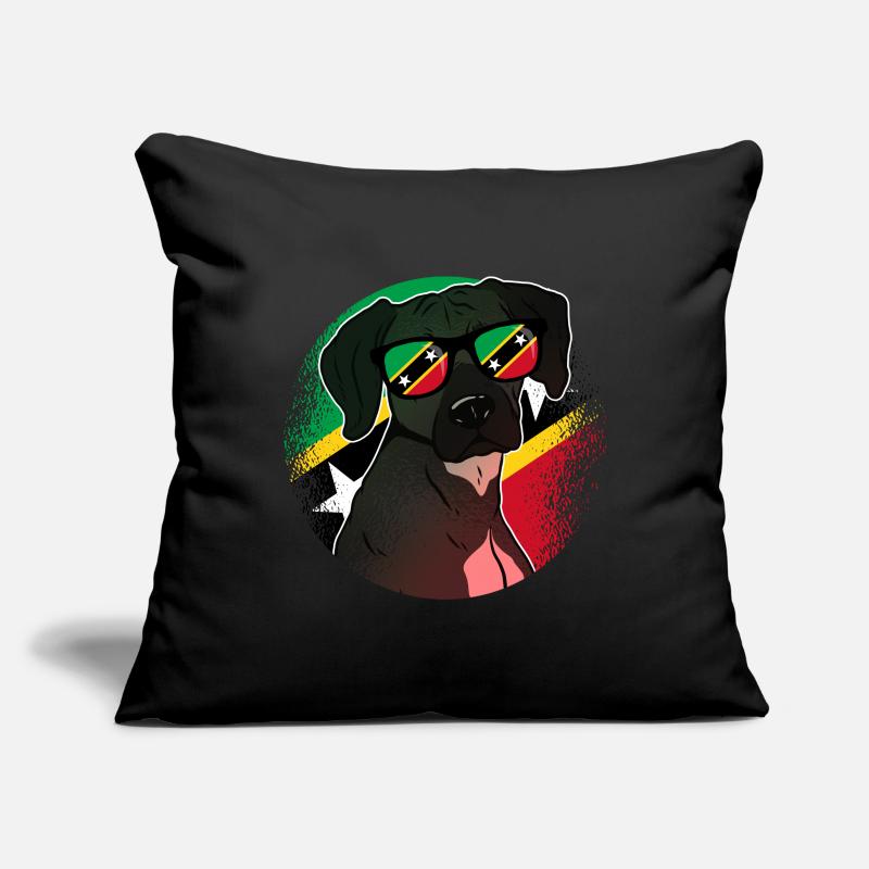 Saint Kitts et Nevis Housse de coussin décorative 45 x 45 cm