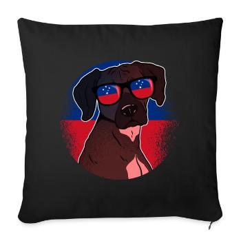 Samoa - Sofa pillowcase 17,3'' x 17,3'' (45 x 45 cm) - black - Front