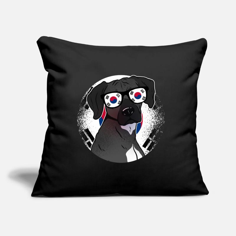 Corée du Sud Housse de coussin décorative 45 x 45 cm