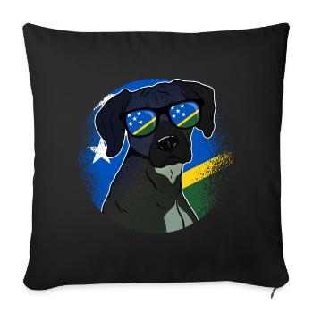 Solomon Islands - Sofa pillowcase 17,3'' x 17,3'' (45 x 45 cm) - black - Front
