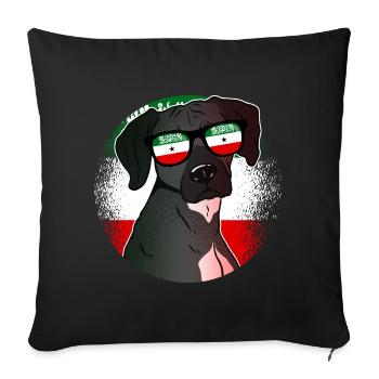 Somaliland - Housse de coussin décorative 45 x 45 cm - noir - Devant