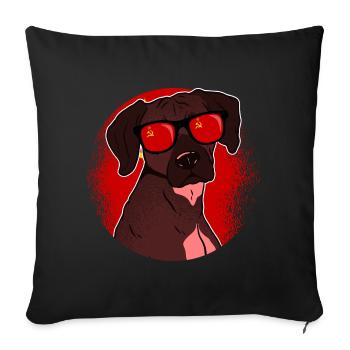 Soviet Union - Sofa pillowcase 17,3'' x 17,3'' (45 x 45 cm) - black - Front