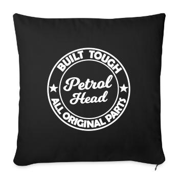 Petrol and Displacement Fans - Sofa pillowcase 17,3'' x 17,3'' (45 x 45 cm) - black - Front