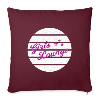 The relaxation corner for girls - Sofa pillowcase 17,3'' x 17,3'' (45 x 45 cm) - burgundy - Front