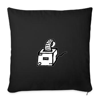 Receipt Printer Gastro Gastronomy - Sofa pillowcase 17,3'' x 17,3'' (45 x 45 cm) - black - Front