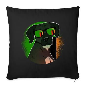 Zambia - Sofa pillowcase 17,3'' x 17,3'' (45 x 45 cm) - black - Front