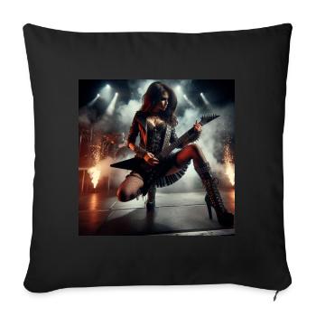 The Essence of Heavy Metal - Sofa pillowcase 17,3'' x 17,3'' (45 x 45 cm) - black - Front