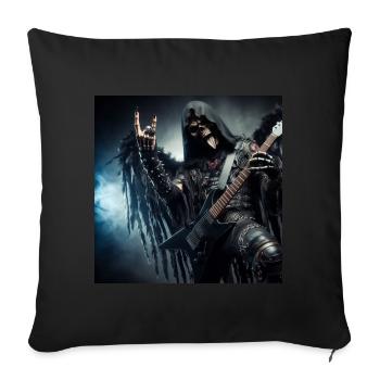La Faucheuse est lourde - Housse de coussin décorative 45 x 45 cm - noir - Devant