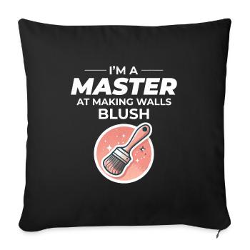 House Painter Wall Painting Interior Decorator - Sofa pillowcase 17,3'' x 17,3'' (45 x 45 cm) - black - Front