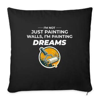 House Painter Wall Painting Interior Decorator - Sofa pillowcase 17,3'' x 17,3'' (45 x 45 cm) - black - Front