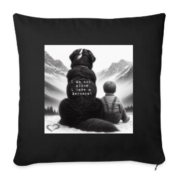 Bouvier bernois - Housse de coussin décorative 45 x 45 cm - noir - Devant