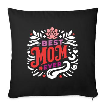 Beste Mutter aller Zeiten - Sofakissenbezug 45 x 45 cm - Schwarz - Vorne