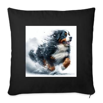 Bouvier bernois - Housse de coussin décorative 45 x 45 cm - noir - Devant