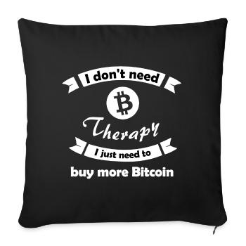 Mon plan d’investissement - Housse de coussin décorative 45 x 45 cm - noir - Devant