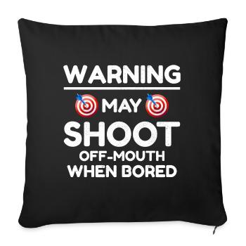 Archery Targets Archer Bullseye Shooting Sport - Sofa pillowcase 17,3'' x 17,3'' (45 x 45 cm) - black - Front