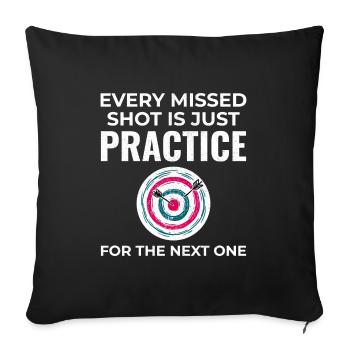 Archery Targets Archer Bullseye Shooting Sport - Sofa pillowcase 17,3'' x 17,3'' (45 x 45 cm) - black - Front