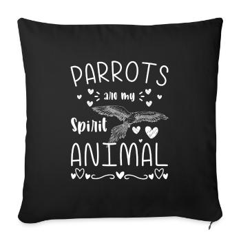 Macaw, Animal, Beak, Bird Species - Sofa pillowcase 17,3'' x 17,3'' (45 x 45 cm) - black - Front