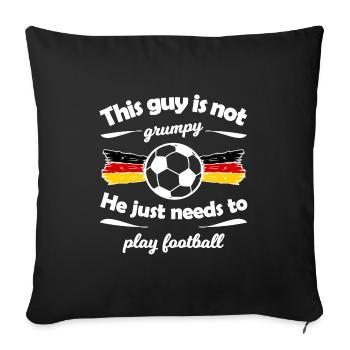 Le miracle du football allemand - Housse de coussin décorative 45 x 45 cm - noir - Devant