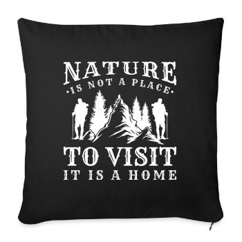 Alpinisme Summit Alpinisme - Housse de coussin décorative 45 x 45 cm - noir - Devant