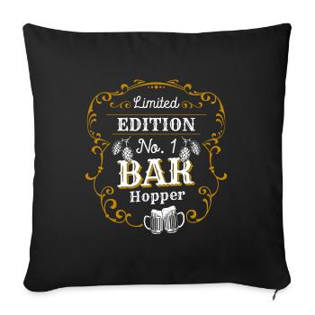Bar Hopping Bar Dancing - Housse de coussin décorative 45 x 45 cm - noir - Devant