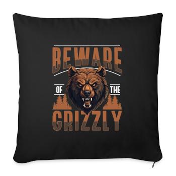 Wild Claws Fur Zodiac Signs - Sofa pillowcase 17,3'' x 17,3'' (45 x 45 cm) - black - Front