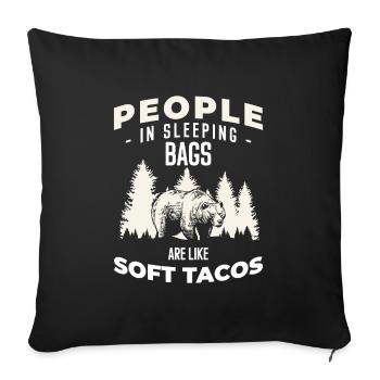Wilderness Claws Valhalla Hibernation - Sofa pillowcase 17,3'' x 17,3'' (45 x 45 cm) - black - Front