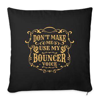 Security Service Bodyguard Guard Entry - Sofa pillowcase 17,3'' x 17,3'' (45 x 45 cm) - black - Front