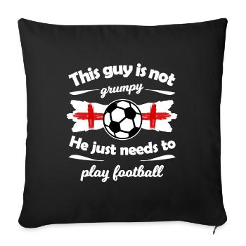The England fans - Sofa pillowcase 17,3'' x 17,3'' (45 x 45 cm) - black - Front