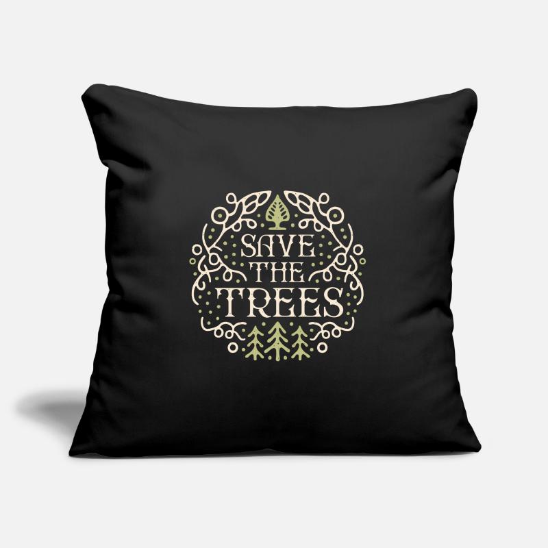 Sauver les arbres protéger les forêts Housse de coussin décorative 45 x 45 cm