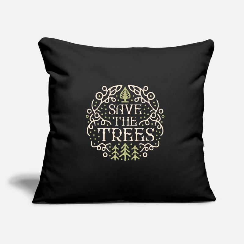 Sauver les arbres protéger les forêts Housse de coussin décorative 45 x 45 cm