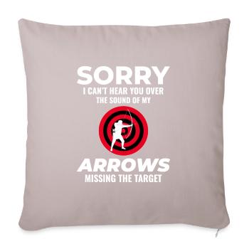 Archery Targets Archer Bullseye Shooting Sport - Sofa pillowcase 17,3'' x 17,3'' (45 x 45 cm) - light taupe - Front