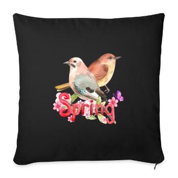 Source - Housse de coussin décorative 45 x 45 cm - noir - Devant
