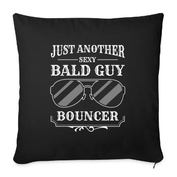 Fête de la profession du service de sécurité - Housse de coussin décorative 45 x 45 cm - noir - Devant