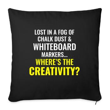 Work Memes Office-Humor Workplace Funny - Sofa pillowcase 17,3'' x 17,3'' (45 x 45 cm) - black - Front