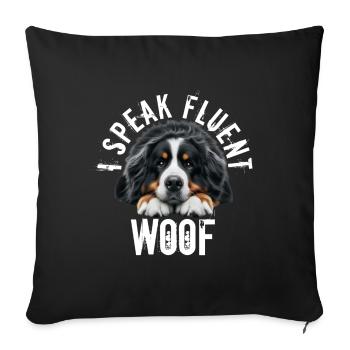 Bouvier bernois - Housse de coussin décorative 45 x 45 cm - noir - Devant