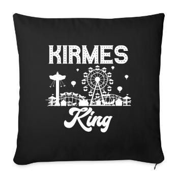 Funfair, King, Fair, Fair, Folk Festival - Sofa pillowcase 17,3'' x 17,3'' (45 x 45 cm) - black - Front