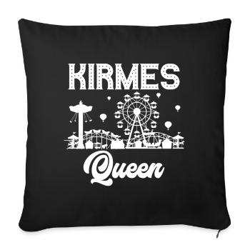 Funfair, Queen, Fair, Fair, Folk Festival - Sofa pillowcase 17,3'' x 17,3'' (45 x 45 cm) - black - Front