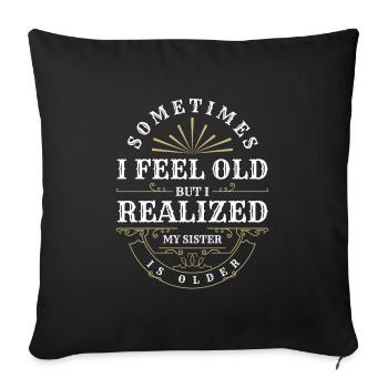 Frère Frère Amour Amour Regarder - Housse de coussin décorative 45 x 45 cm - noir - Devant