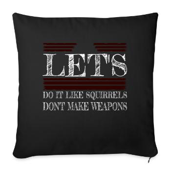 statement geek jokes bird love 1960s present - Sofakissenbezug 45 x 45 cm - Schwarz - Vorne