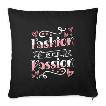 Shopping Fashionable Fashion Queen Trendsetter - Sofa pillowcase 17,3'' x 17,3'' (45 x 45 cm) - black - Front