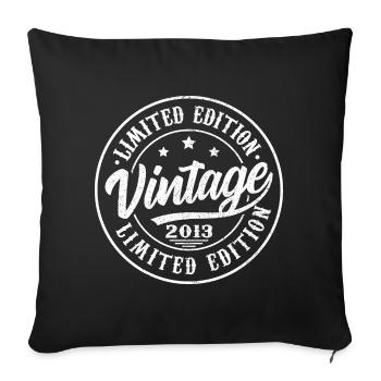 2013 Vintage Retro 2013 Birthday Gift 2013 - Sofa pillowcase 17,3'' x 17,3'' (45 x 45 cm) - black - Front