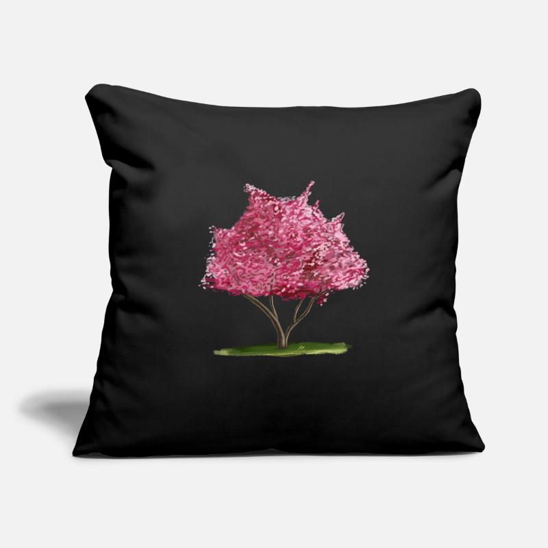 Cherry Sakura Pink Floral Tree Sofa pillowcase 17,3'' x 17,3'' (45 x 45 cm)