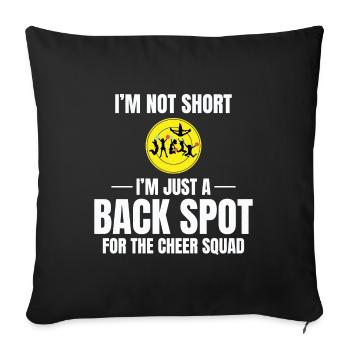 Pom-pom girl Cheerleading Girl Cheering Cheer Squad - Housse de coussin décorative 45 x 45 cm - noir - Devant